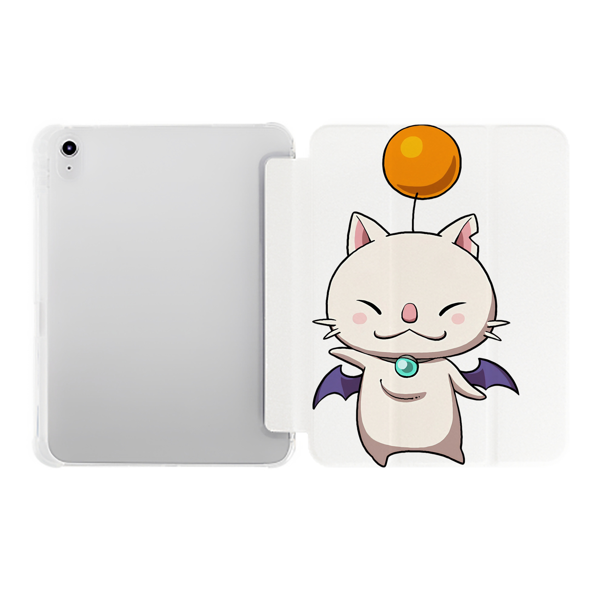 （画像用） 妖怪ウォッチ Yo-kai Watch IPad ケース ペン収納付き 三つ折りスタンド PUレザー×シリコン 対応機種9.5/10.5/10.9インチ